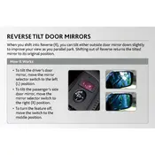 Acura MDX Reverse Tilt Door Mirrors 2015 SUV manual cover