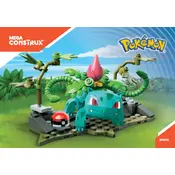 Mega Construx Mattel Pokemon Ivysaur Pack DYF13 Construction Set manual cover