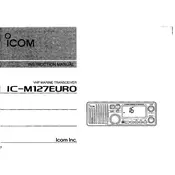 Icom IC-M127EURO Transceiver manual cover