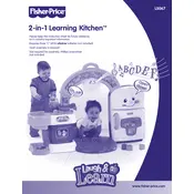 Fisher Price Mattel Laugh and Learn 2-in-1 Learning Kitchen L5067 Toy manual cover