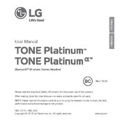 LG TONE Platinum A HBS-930 Blue Headset manual cover