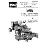 Toro 72-inch 30710 Tractor manual cover