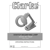 Clarke 5460512 TML89 Desktop Magnifying Lamp manual cover