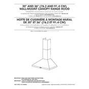 Whirlpool WVW53UC0LS Hood manual cover