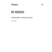 Roland G-1000 manual cover