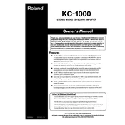 Roland KC-1000 manual cover