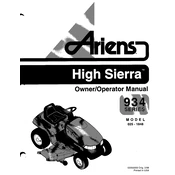 Ariens High Sierra 934025 1998 Tractor