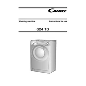 Candy GC4 1271D1 2-80 manual cover