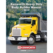 Kenworth C500 2012 Truck manual cover