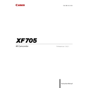 Canon XF705 manual cover