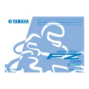 Yamaha FJ09H, FJ09HC FZ 2017 manual cover