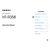 Onkyo HT R358 manual cover