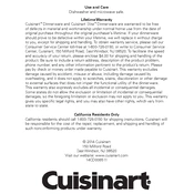 Cuisinart 10.5 Square Dinner Plate manual cover