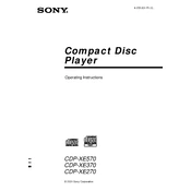 Sony CDP-XE270 manual cover