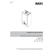 Baxi 624 Combi LPG manual cover