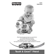 Fisher Price Mattel Baby Playzone Touch and Crawl C1414 Toy manual cover