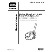 Toro FP-2200 68025 Compactor manual cover