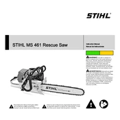 Stihl MS 461 Rescue manual cover