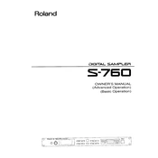 Roland S-760 manual cover