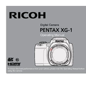 Ricoh Pentax XG-1 manual cover