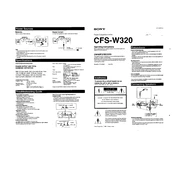 Sony CFS-W320 manual cover