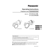 Panasonic ET-D3LEU100 manual cover