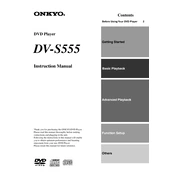 Onkyo DV S555 manual cover