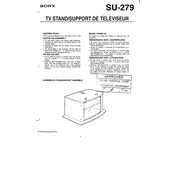 Sony SU-279 manual cover