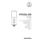 Audio-Technica ATR2500x-USB Microphone manual cover