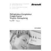 Brandt BFD1489NW Refrigerator manual cover