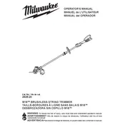 Milwaukee M18 2828-20 Trimmer manual cover