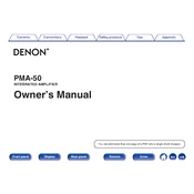 Denon PMA-50 manual cover