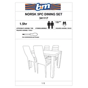 Norsk B&M 5Pc Dining Set 341117 manual cover