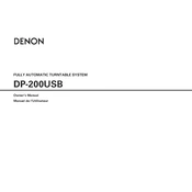 Denon DP-200USB manual cover