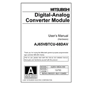 Mitsubishi Electric AJ65VBTCU 68DAV manual cover