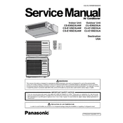 Panasonic CS-E9SD3UAW, CS-E12SD3UAW, CS-E18SD3UAW manual cover