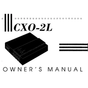 Harman Kardon CXO 2L Crossover manual cover