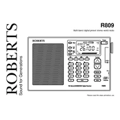 Roberts R809 Analogue 0 manual cover