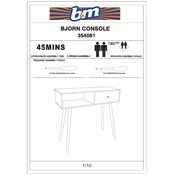 Bjorn B&M Console 354081 manual cover