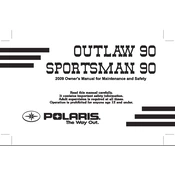 Polaris Youth Outlaw 90, Sportsman 90 manual cover