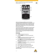 Behringer BLE400 manual cover