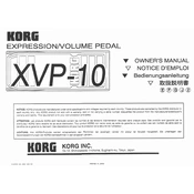 KORG XVP-10 manual cover