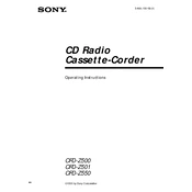 Sony CFD-Z501 manual cover