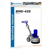 Blastrac BMG-435 Grinder manual cover