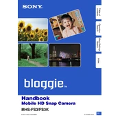 Sony MHS-FS3 manual cover