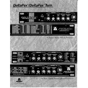 Peavey DeltaFex Twin Processor manual cover