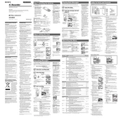 Sony ICD-MX20 manual cover