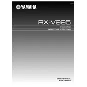 Yamaha RX-V995 Receiver manual cover