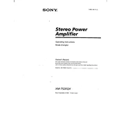 Sony XM-752EQX manual cover