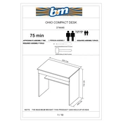 Ohio B&M Compact Desk 374446 manual cover